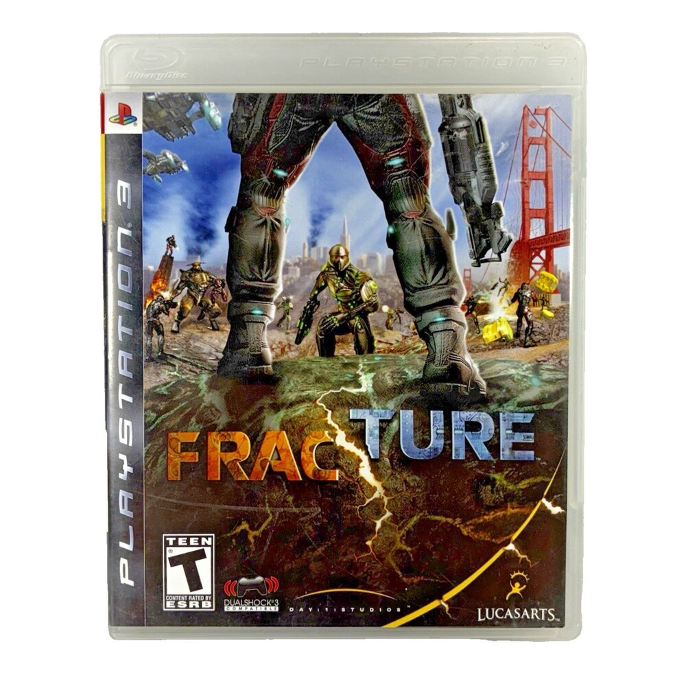Fracture Sony PlayStation 3 LucasArts 2008 Complete with Manual Tested